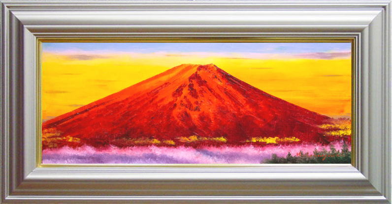 小林幸三氏　最上川 楽天市場】肉筆油彩画 最上川 小林 幸三 F6号 美術品 絵画 : 光