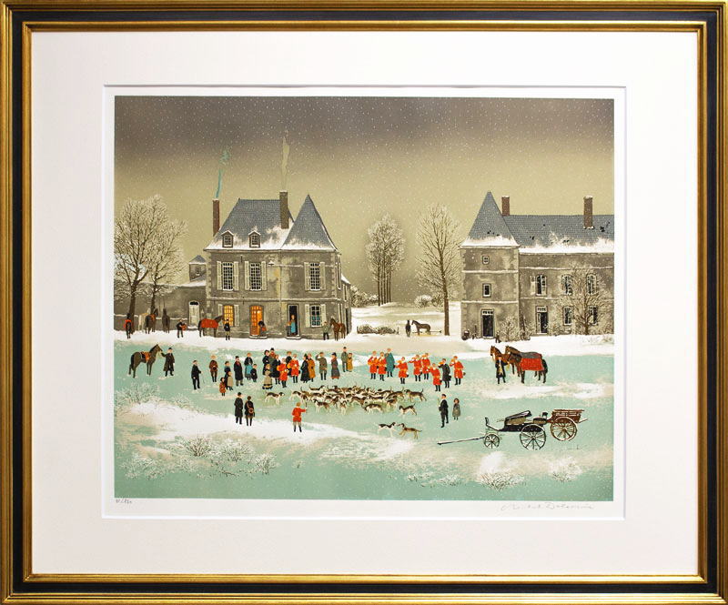 楽天市場】青木四郎 『マントジョレの聖堂』絵画 リトグラフ 石版画