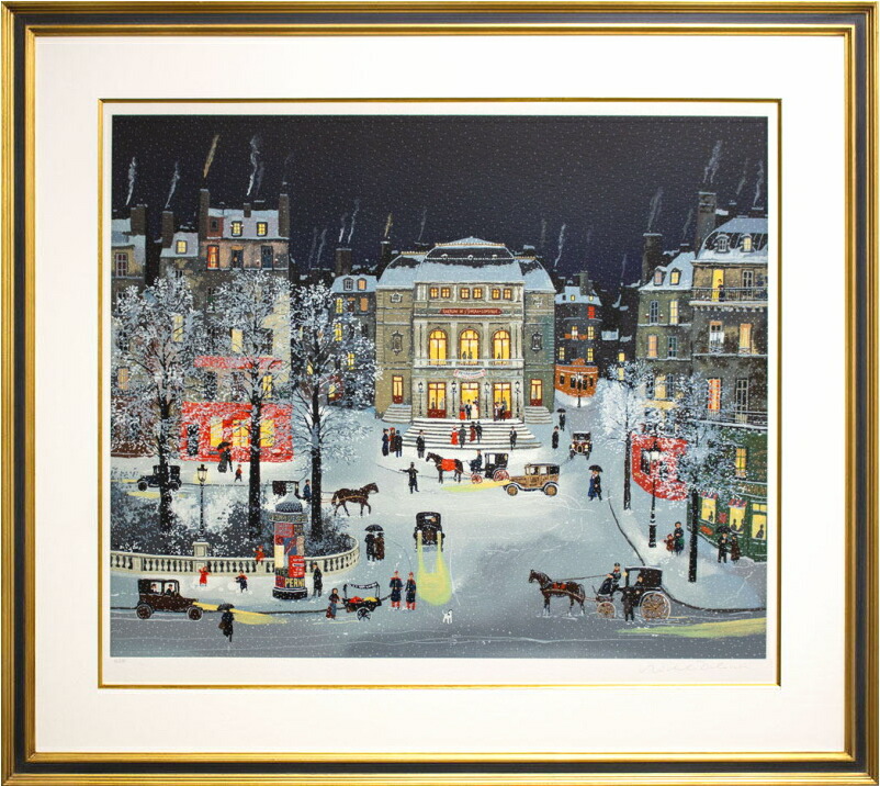 フランス輸入　リトグラフ　MICHEL DELACROIX　ドラクロワ　風景画 フランス輸入 リトグラフ MICHEL DELACROIX ドラクロワ 風景画