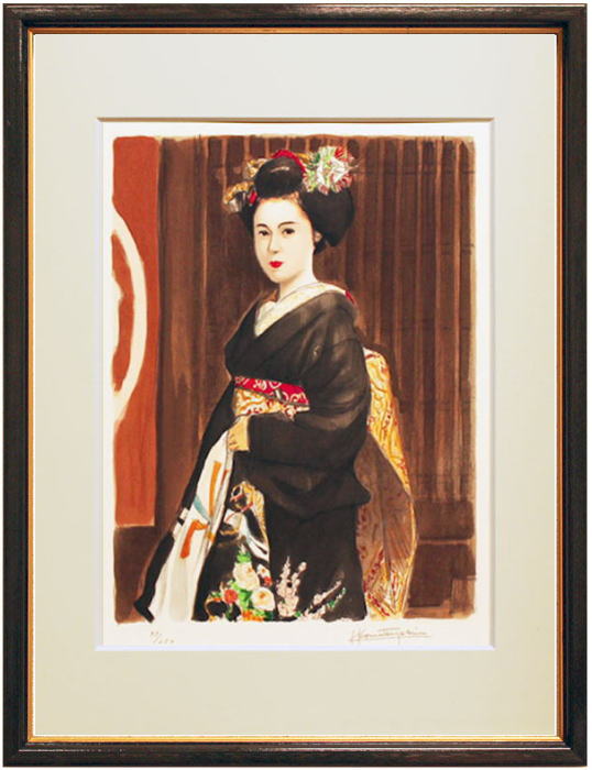 楽天市場 小松崎邦雄 舞妓 リトグラフ版画 中古 内田画廊