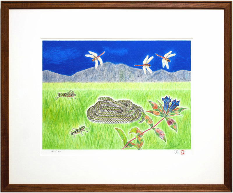 リトグラフ 版画/芝田米三のリトグラフ8/150 クラシック リトグラフ 版画 版画/芝田米三のリトグラフ8/150