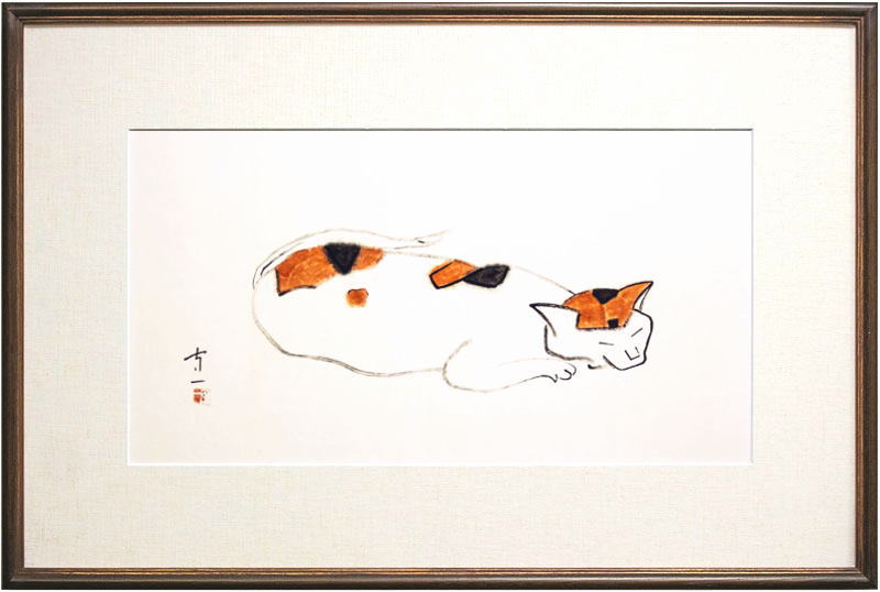 楽天市場】熊谷守一 「 花と揚羽蝶 」 シルクスクリーン 版画 【中古