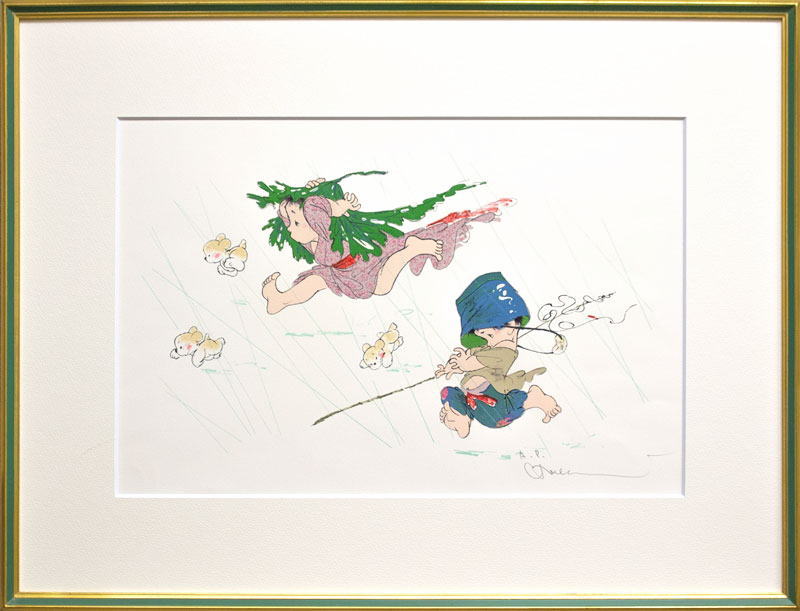 楽天市場】中島 潔 「 夏のいろ 」 リトグラフ 版画 : 内田画廊