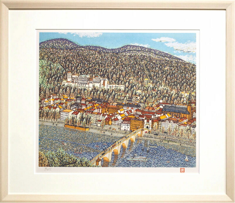 楽天市場】山下 清「 長崎風景 」 リトグラフ 版画 : 内田画廊