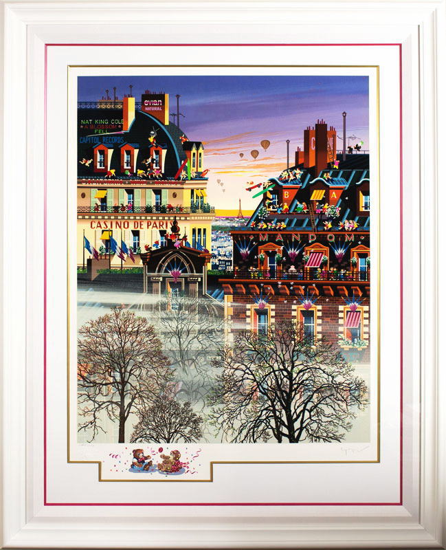 ヒロ・ヤマガタ 山形博導 「 フォギーディ アフタヌーン Foggy Day Afternoon 」 シルクスクリーン 版画【中古】