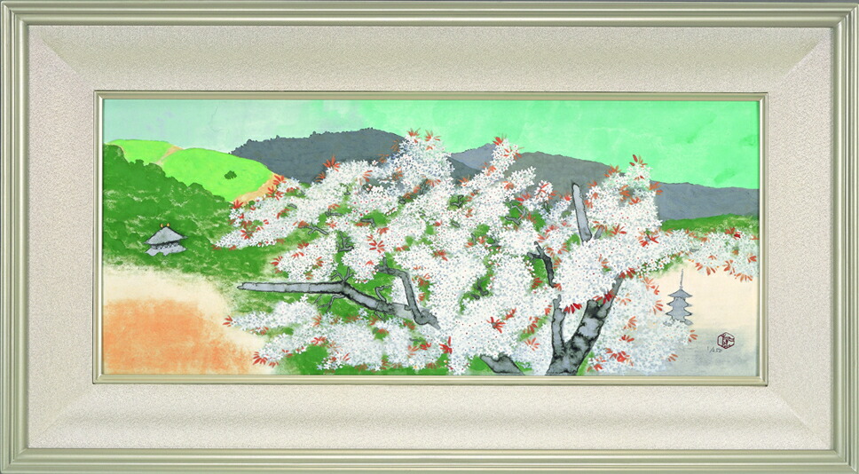 【複製】工芸画　小倉遊亀　梅　美術院同人　名品　O149 複製】工芸画 小倉遊亀 梅 美術院同人 名品 O149