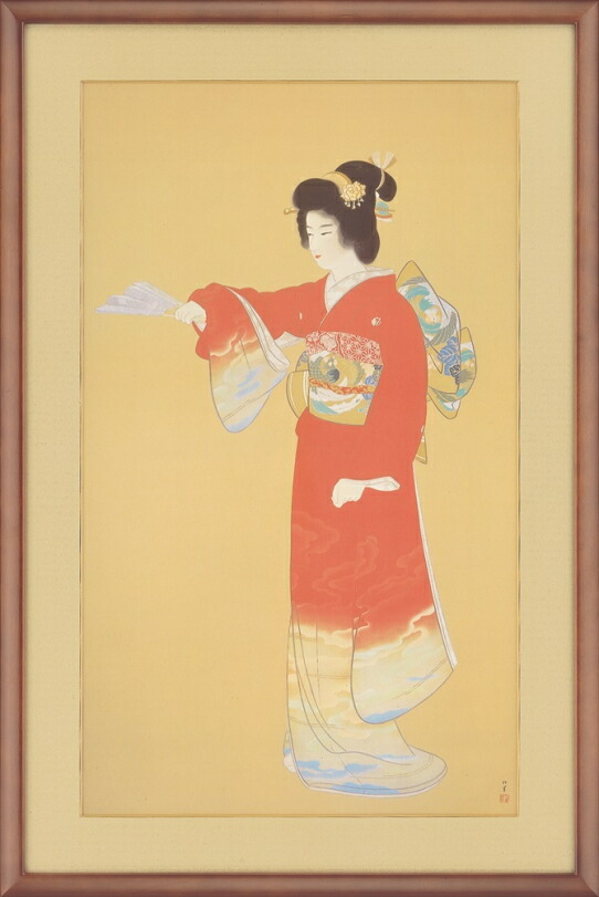 楽天市場】上村松園 「 序の舞 」 シルクスクリーン 版画 : 内田画廊