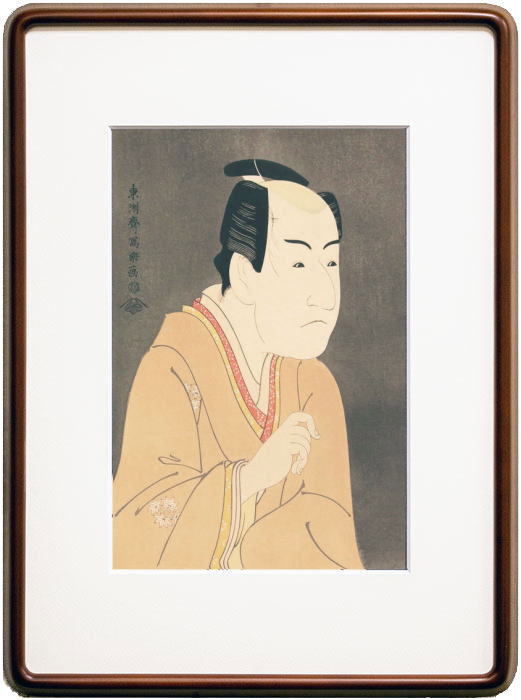 人物画、油絵、水墨画【三国志英雄張飛京劇人物】素晴らしい作品　額縁付 楽天市場】東洲斎写楽撰 「 二世坂東三津五郎の石井源蔵 」大判 黒雲母