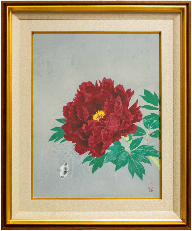 楽天市場】山崎 豊 「 桃 」 日本画 F8 ( 8号 )【中古】 : 内田画廊
