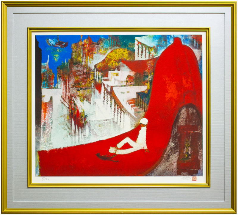 楽天市場】藤井 勉『少女』リトグラフ+手彩色【中古】 : 内田画廊