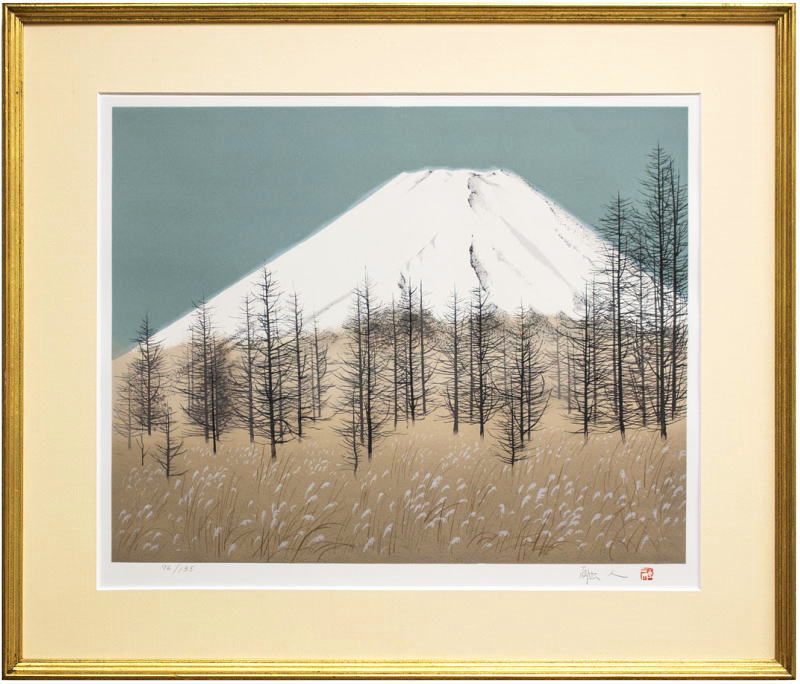 裸婦　(オリジナル布タトウ入り三点セット)／寺内萬治郎 (リトグラフ版画) リトグラフ版画 寺内萬治郎 「裸婦(布タトウ入り3点セット