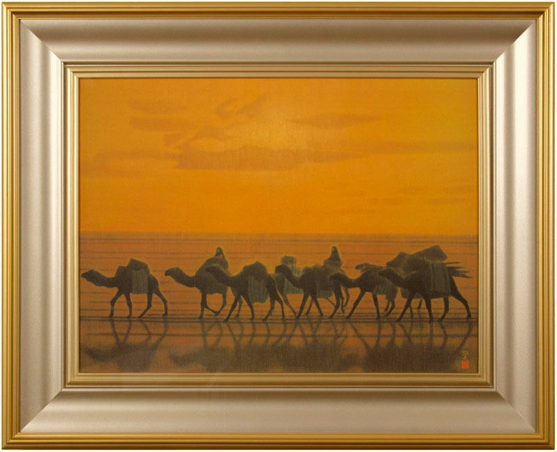 楽天市場】齋藤玄昌實 雄勝石絵作家 雄勝石絵 骨董品 古道具