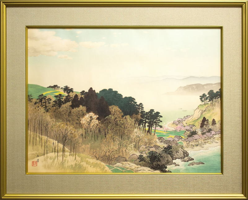 芝田米三　「スペイン風景」　油彩F6号　芸術院会員 　安井賞受賞　師：須田国太郎 芝田米三 「スペイン風景」 油彩F6号 芸術院会員 安井賞受賞 師