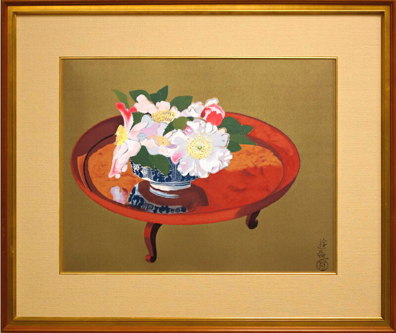 楽天市場】小倉遊亀 「 白磁と紅梅 」 リトグラフ 【中古】 : 内田画廊