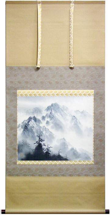 楽天市場】桜井浩堂『彩色山水』掛軸（尺八横） : 内田画廊