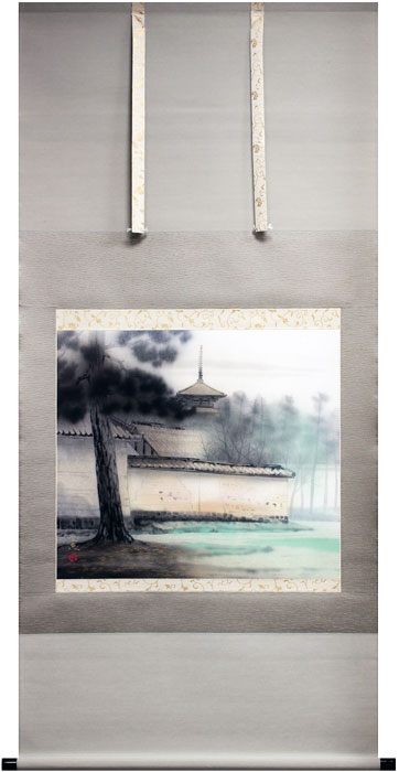 楽天市場】松原日沙史 「 猛虎 」 掛軸 ( 尺五立 ) 【中古】 : 内田画廊