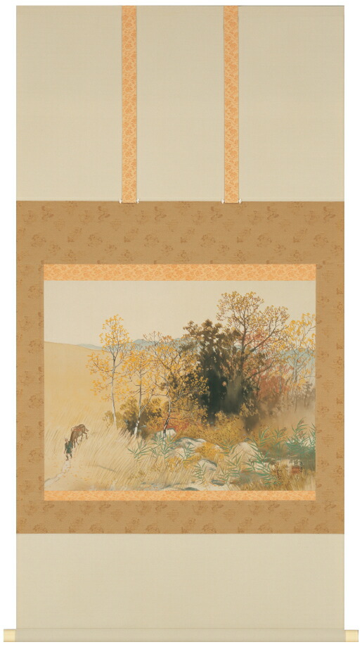 楽天市場】川合玉堂 作品 四季の情景 春 長閑 高級掛軸 : 光