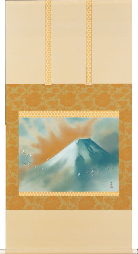 【希少限定品】　横山大観筆　【涛声松籟】　掛け軸　桐箱入り 楽天市場】横山大観 「 曳舟 」複製画 掛軸 桐箱入り : 内田画廊