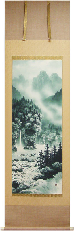 楽天市場】杉原元人『大正池』掛軸（尺五立）【中古】 : 内田画廊