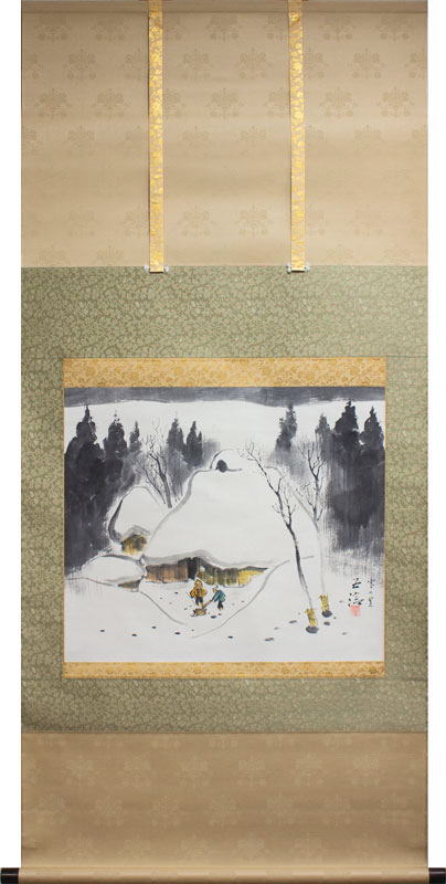 楽天市場】小林五浪 「 旅立 」 掛軸 尺八横【中古】 : 内田画廊