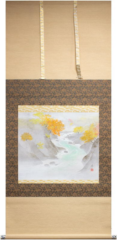 楽天市場】中島佳香 「 高砂 」 掛軸 ( 尺八立 )【中古】 : 内田画廊