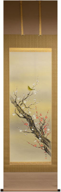 楽天市場】小林五浪 「 山麓風景 」 掛軸 ( 尺八横 ) 【新古品】【中古