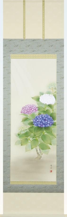 楽天市場】三宅英斎『川蝉』掛軸(尺五立) : 内田画廊