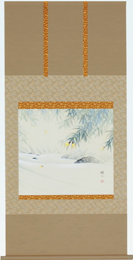 楽天市場】佐藤瑞光 「 昇鯉 」 掛軸 ( 半切立 ) : 内田画廊