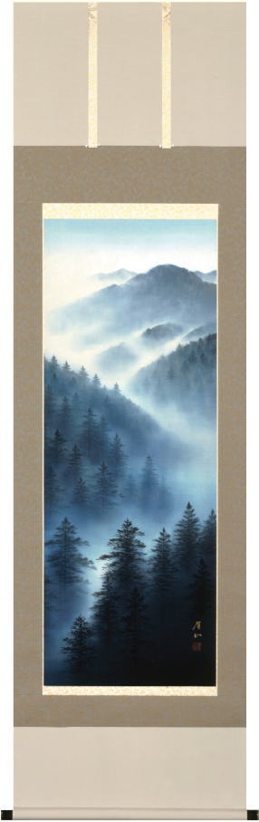 楽天市場】山田邦人 「 高砂 」 掛軸 ( 尺五立 ) : 内田画廊