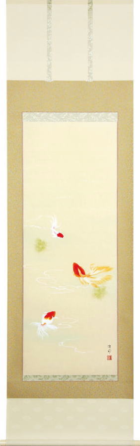 楽天市場】国井幸雪 「 武者 」 掛軸 ( 尺八立) : 内田画廊