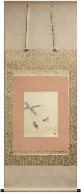 楽天市場】河原 進「 赤富士 」 掛軸 ( 尺八横 )【中古】 : 内田画廊