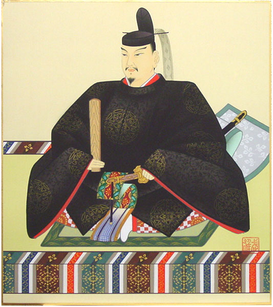 楽天市場】【天神様】額装色紙額『菅原道真公』柿元 進（かきもと