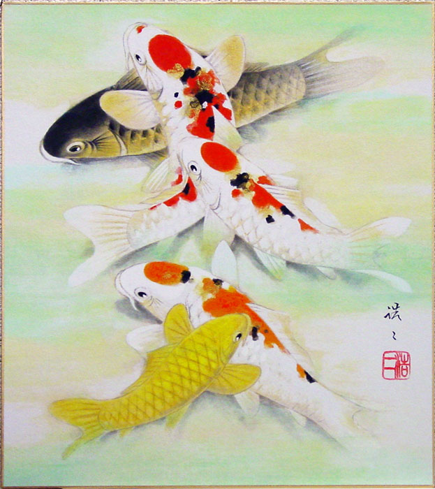 佐藤昭三『鯉』日本画【真作保証】 絵画 佐藤昭三『鯉』日本画【真作保証】 絵画 - メルカリ