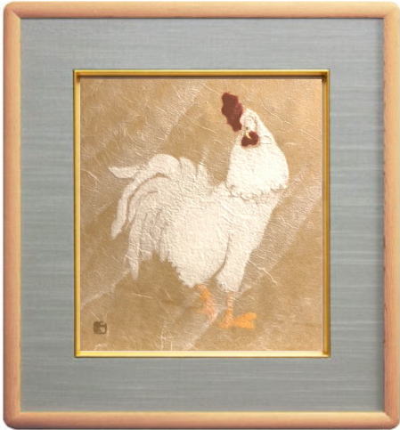 楽天市場】山内一生 干支 「 申 」 小原和紙工芸 額縁入り : 内田画廊