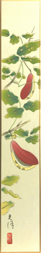 楽天市場】中島三秋 「 桜 」 短冊絵 : 内田画廊