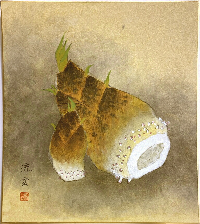 楽天市場】大野龍渓 「 羽衣 」 色紙絵 : 内田画廊