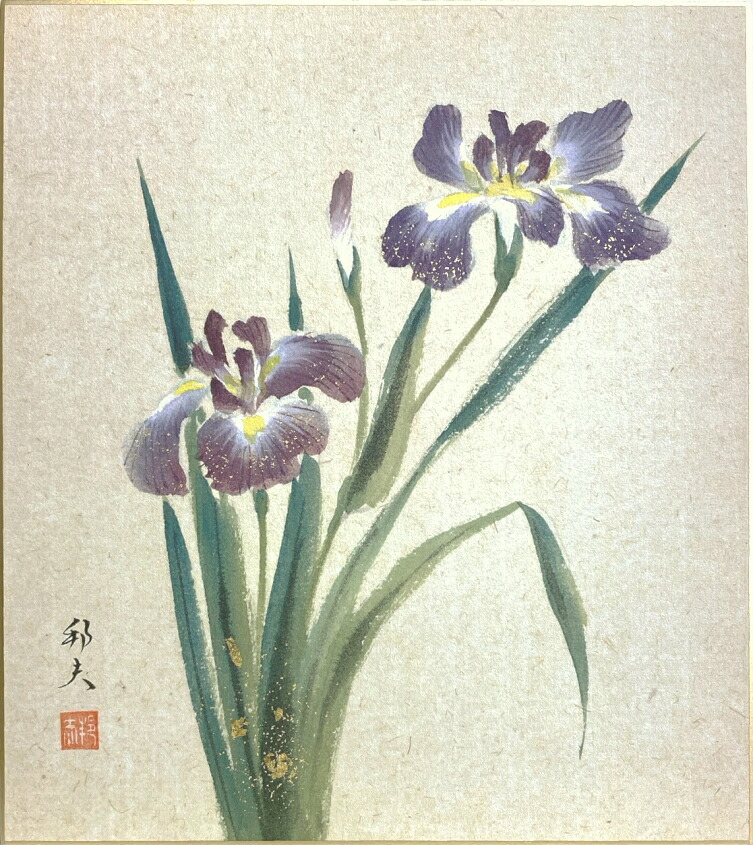 楽天市場】中谷文魚 「 クリスマスローズ 」 色紙絵 : 内田画廊