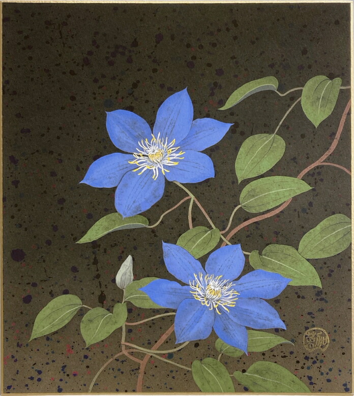 楽天市場】奥田久志 「 可愛いシマエナガ 」 色紙絵 : 内田画廊