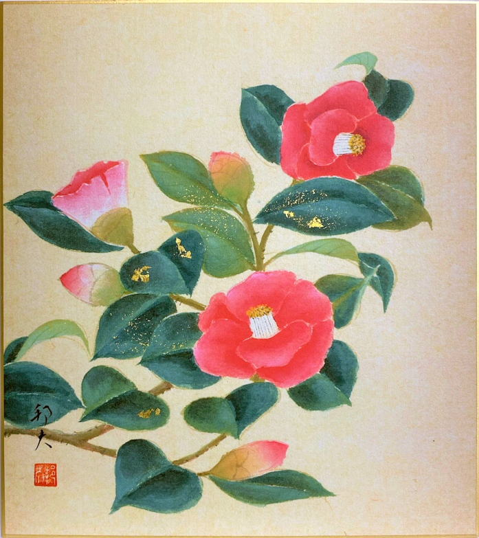 楽天市場】小倉遊亀 「 椿など 」 手摺 木版画 【中古】 : 内田画廊