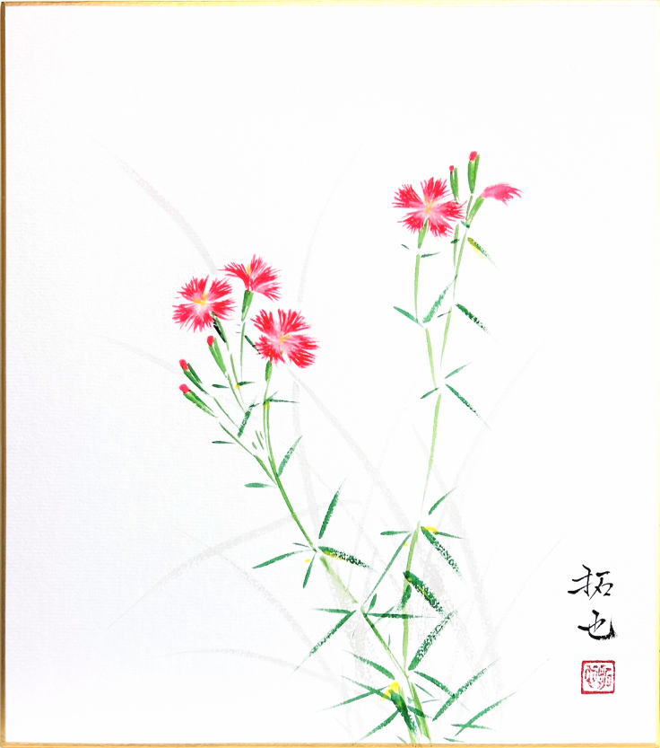 楽天市場】久保田政子 「耀」 色紙に油彩 : 小野画廊