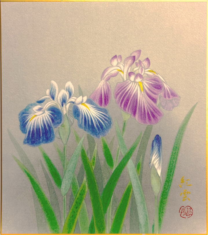 佐藤浩二画伯 日本画 薔薇
