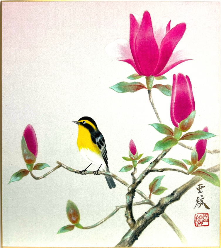 楽天市場】林 亜綜 「 紅葉 」 色紙絵 : 内田画廊