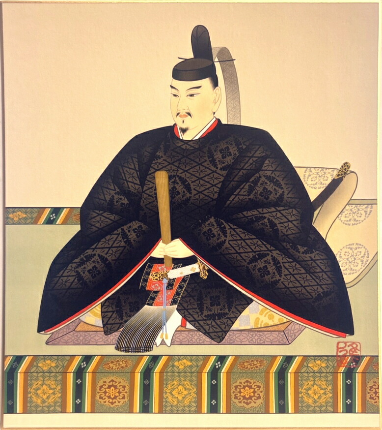 楽天市場】【天神様】額装色紙額『菅原道真公』柿元 進（かきもと