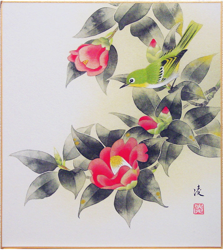 楽天市場】松尾武夫『白玉つばき(花かご)』油絵・油彩画 F6(6号)【中古】 : 内田画廊