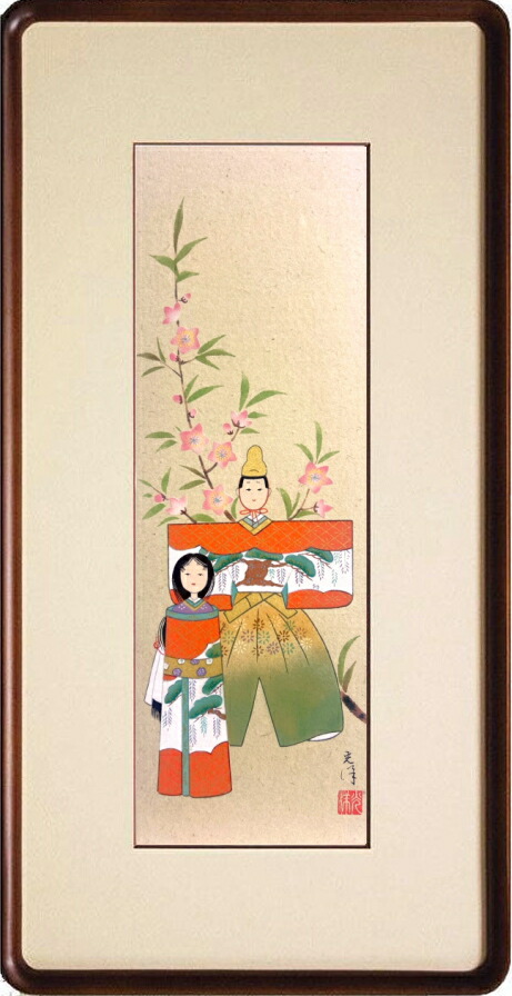 楽天市場】松下和代 「立雛」 日本画4号 : 小野画廊
