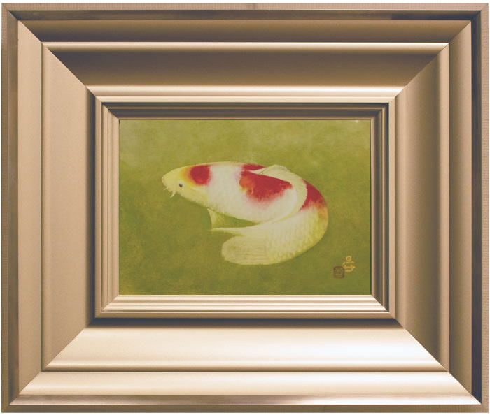 楽天市場】【中古】太田龍一『双鯉』日本画 F10（10号） : 内田画廊