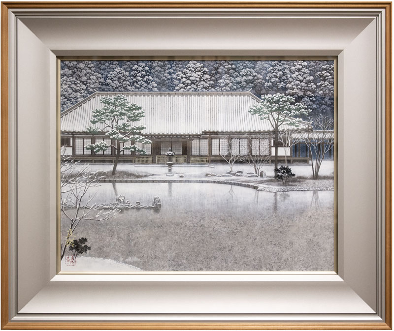 楽天市場】並木修一郎 「 黄金富士 」 赤富士 油絵 ・ 油彩画 F6