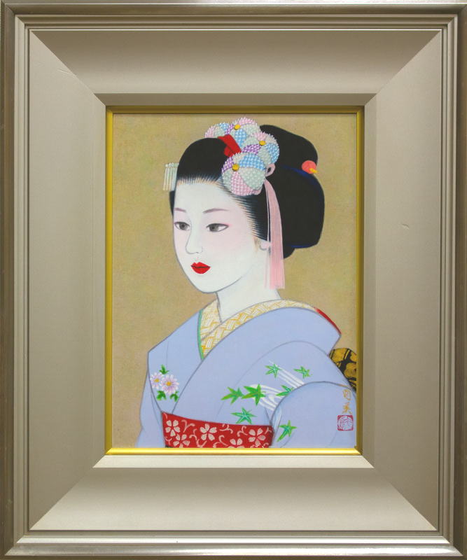 楽天市場】新井富美郎 「 上高地 」 日本画 F4 ( 4号 )【中古】 : 内田画廊