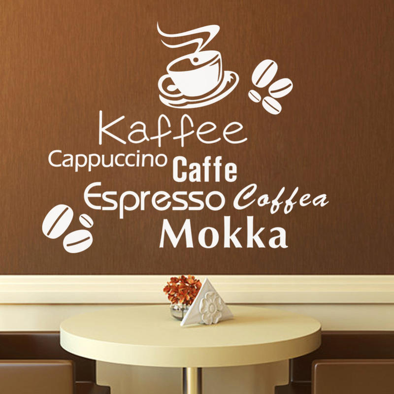 楽天市場 コーヒー ウォールステッカー 喫茶店風 Coffee インテリアシール キッチン リビング おしゃれな空間 選べる3カラー ポイント消化 ギャレットストア