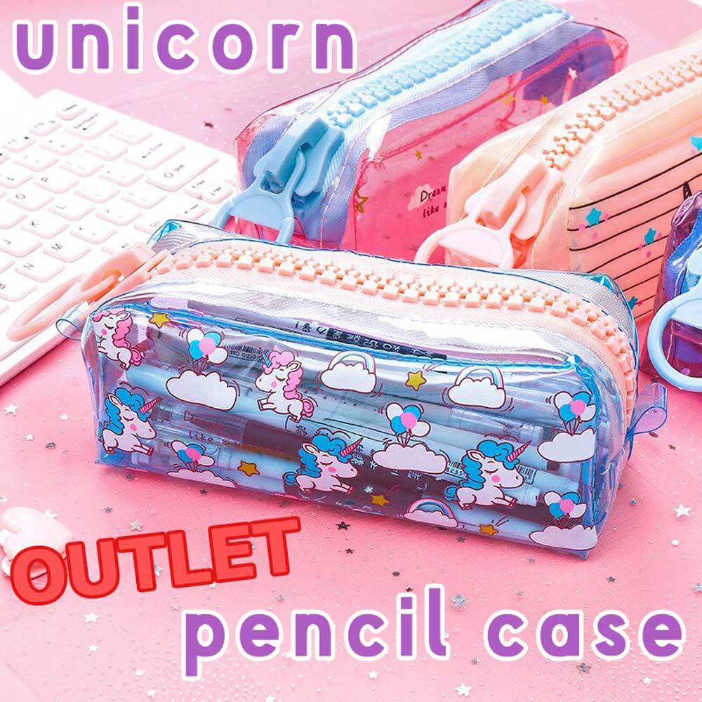 楽天市場】【BIGジッパー☆ユニコーンペンケースクリア】ユニコーン